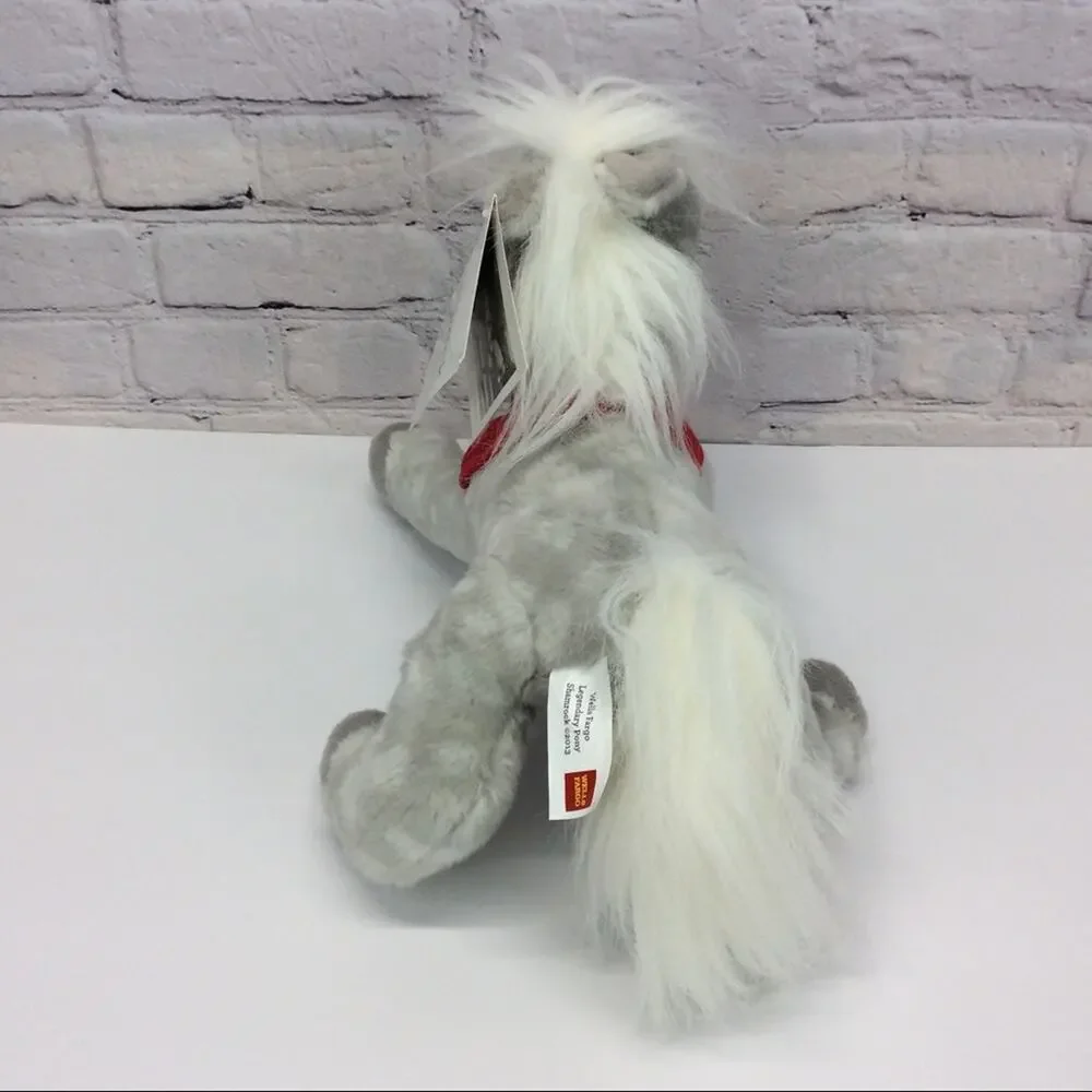 Wells Fargo Legendary 2013 Shamrock Pony Gray Spotted Plush Toy Collectible NWT